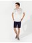Erkek Ecru Slim Fit Baskılı Bisiklet Yaka Tişört 50254026-VR019 3