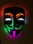 Maske LED Işıklı Ahşap Tablo 1