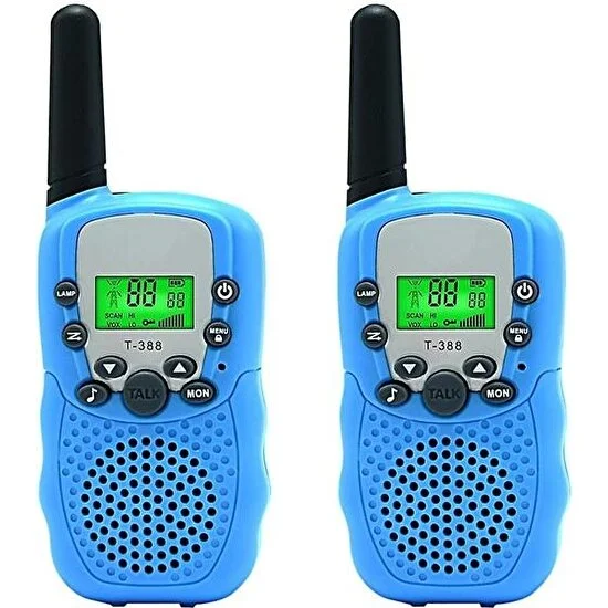 Xinh 2-Pack Çocuklar Walkie Talkie Iki Yollu Radyo Oyuncak 3 Mil Aralığı (Mavi) (Yurt Dışından)