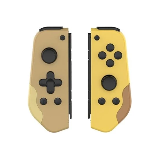 Xinh Oyun Nintendo Anahtarı Joycon Bluetooth Denetleyici Gamepad Için Turbo Çift Titreşim Değiştirme Oynatma Kontrol Cihazı | Gamepads (Kahverengi ve Sarı) (Yurt Dışından)