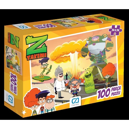 Ca Games Z Takımı 100 Parça Puzzle Eğitici ve Öğretici Oyun