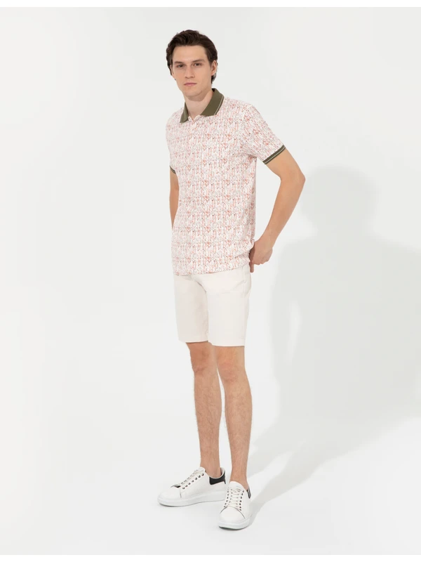 Pierre Cardin Erkek Haki Regular Fit  Polo Yaka T-Shirt 50249854-VR027