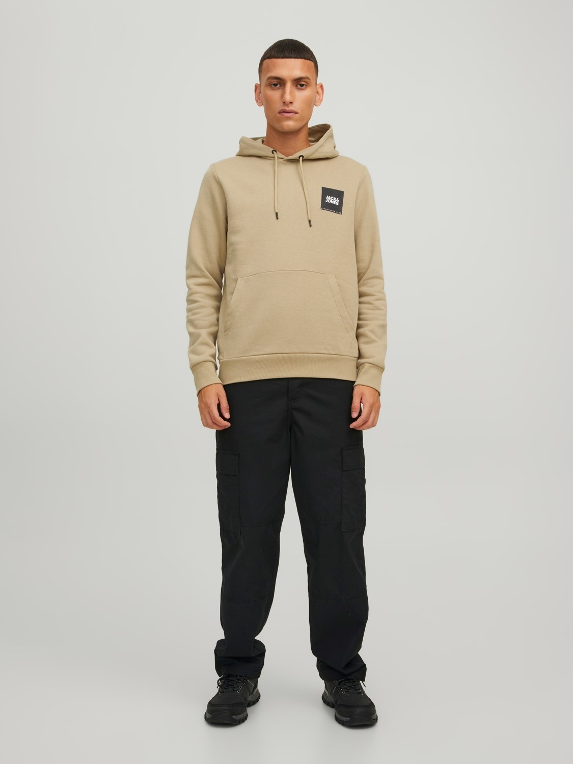 Jack & Jones Lock Erkek Kapüşonlu Sweatshirt 12213245 görsel 2