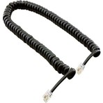 Telefon Ahize Spiral Siyah Kordon Kablosu En Parlak