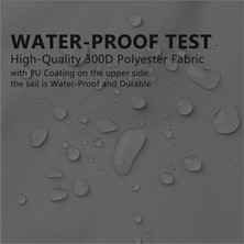 Yıldız Sizenelazım Üçgen Gölgelik Antrasit Gri Oxford Kumaş Waterproof 4.5 x 4.5 x 6.35 mt