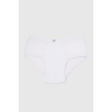 Ceylanoğlu 12'li Beyaz Erkek Penye Kilot 002