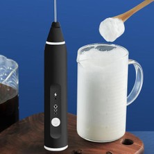 Sanlindou 3 Hızlar Elektrikli Çırpma Kahvesi Süt Içecek Frooter Foamer Mikser USB Şarj Edilebilir (Yurt Dışından)