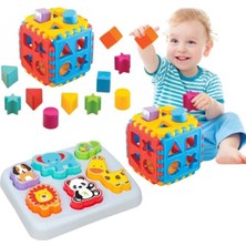 Dede Oyuncak Sevimli Hayvanlar Bultak + Bul Tak Puzzle Eğitici Zeka Geliştirici Set