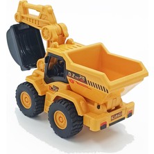 Popseker Kepçe Dozer Seti Hareketli Aparatlı Sürtmeli Özellikli Oyuncak Kepçe ve Dozer Seti 19CM.