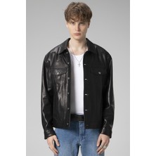 Dericlub WM2217 Jumbo Gerçek Deri Erkek Ceket