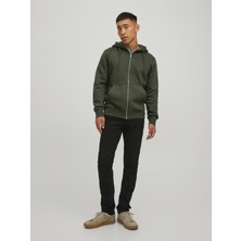 Jack & Jones Düz Renk Fermuarlı Sweatshirt-12210830