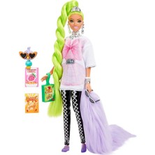 HDJ44 Barbie Extra - Neon Saçlı Bebek