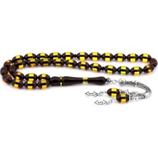 Doğan Silver Sürmeli Toz Kehribar Tesbih DGN1139