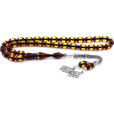 Doğan Silver Kırmızı Sürmeli Toz Pres Tesbih DGN1137