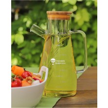 Pembiş Dükkan Borosilikat Cam 900ML Paçi Yağdanlık