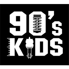 Oto Sticker 90 Kids 90LI Çocuklar Stickeri 1 Adet 90's Etiket