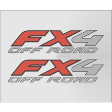 Oto Sticker Fx4 Off Road 4x4 Araba Sticker 30X8CM Sağ Sol 2 Adet
