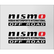 Oto Sticker Nismo Off Road 4x4 Araba Sticker 30X9CM Sağ Sol Set