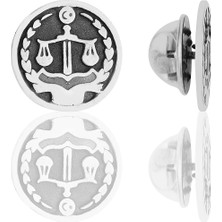 Söğütlü Silver Gümüş Oksitli Adalet Terazisi Rozet 1 Adet