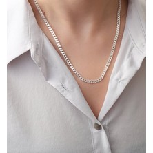 Vaoov 925 Ayar Gümüş Gurmet Zincir Kolye