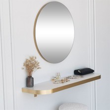 NeoStill Gold Kenarlı Yuvarlak Ayna 60 Cm.