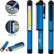 BK Firmalara Özel Logolu 5110 Mavi Metal Penlight - El Feneri