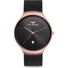 Ferro Siyah Hasır Kordon Erkek Kol Saati F1989C-941-R F1989C-941-R