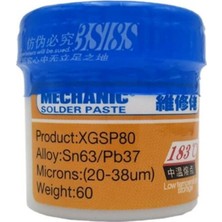 Mechanic Krem Lehim Sıvı Lehim Soldering Paste 60GR 183°C Derece