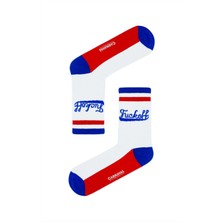 Carnaval Socks Kırmızı Çemberli Fuckoff Desenli Renkli Çorap