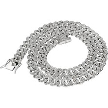 Chavin Taşlı Gri  Alloy Zincir 13 mm 45 cm