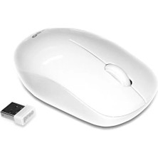 Ergonomik Pastel Kablosuz Sessiz Mouse Beyaz M19 125191436