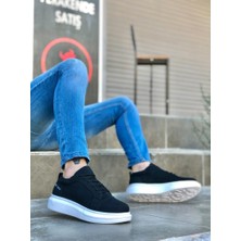 Bpm Bpm BA0548 Boa Kalın Yüksek Taban Siyah Bağcıklı Spor Erkek Ayakkabı