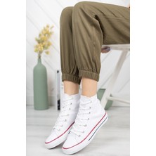 Scoperta Kadın Keten Sneaker