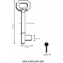 Alet Çantam Maymuncuk Oda Kapısı Anahtarı Her Kilidi Açan Anahtarlar-2 Adet - 11MM-13 mm