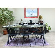 Ntconcept Doğal Ahşap Sandalyeli Masa TAKIMI(85CM-125CM Masa+4 Sandalye)