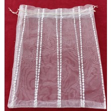 FNT Tasarım Fnt Desenli Tül Kese 17*24CM. 12 Adettir.
