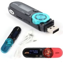 Lisa Butik Dijital Ekranlı USB Şarjlı Müzik Çalar Mp3 Player 2 GB Sd Kart+ Kulaklık Müzik Seti Mp3 Çalar