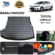 Born Garage 2016 Toyota Corolla Bagaj Havuzu Tam Uyumlu Kauçuk