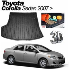 Born Garage 2010 Toyota Corolla Bagaj Havuzu Tam Uyumlu Kauçuk