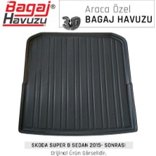 Born Garage 2022 Skoda Superb Bagaj Havuzu Tam Uyumlu Kauçuk