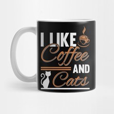 Pixxa Kahve ve Kedileri Seviyorum Kupa Bardak