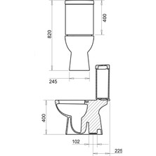 Turavit Alize Alttan Çıkışlı Klozet+ Rezervuar +Iç Takım+ Yavaş Kapanır Kapak(Herşey Dahil)