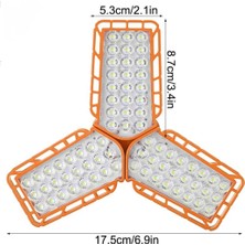 Tawitec Seyyar LED Lamba – 72 Ledli Güçlü Işık – 12 Volt – Kablo Uzunluğu: 90CM. Beyaz Işık