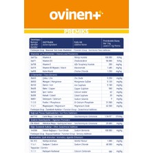 Vioment Ovinent 20 Kg - Küçükbaş Hayvanları İçin; Etkin Destek - Koyun, Keçi, Kuzu, Oğlak, Premiks, Yem Katkı,