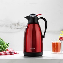 Schafer Kitchen House 2 Litre Çift Katlı Çelik Termos Kırmızı