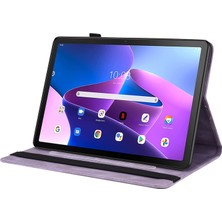 Universal Lenovo Tab M10 10.1 3rd Gen Için Kapaklı Tablet Kılıfı - Mor (Yurt Dışından)