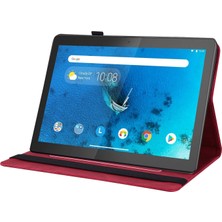 Universal Lenovo Tab M10 TB-X605L/X605F Için Kapaklı Tablet Kılıfı - Kırmızı (Yurt Dışından)