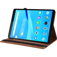 Universal Lenovo Tab M8 Hd / M8 Fhd Için Kapaklı Tablet Kılıfı - Kahverengi (Yurt Dışından)