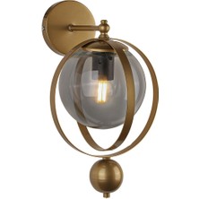 Begüsa Jüpiter Aplik 2 Adet Eskitme Füme Cam