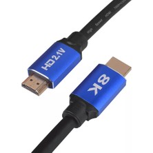 Alfais 5093 8k Ultra Hd 2.1V 48GBPS Altın Kaplama HDMI Kablo UHD 1 Metre